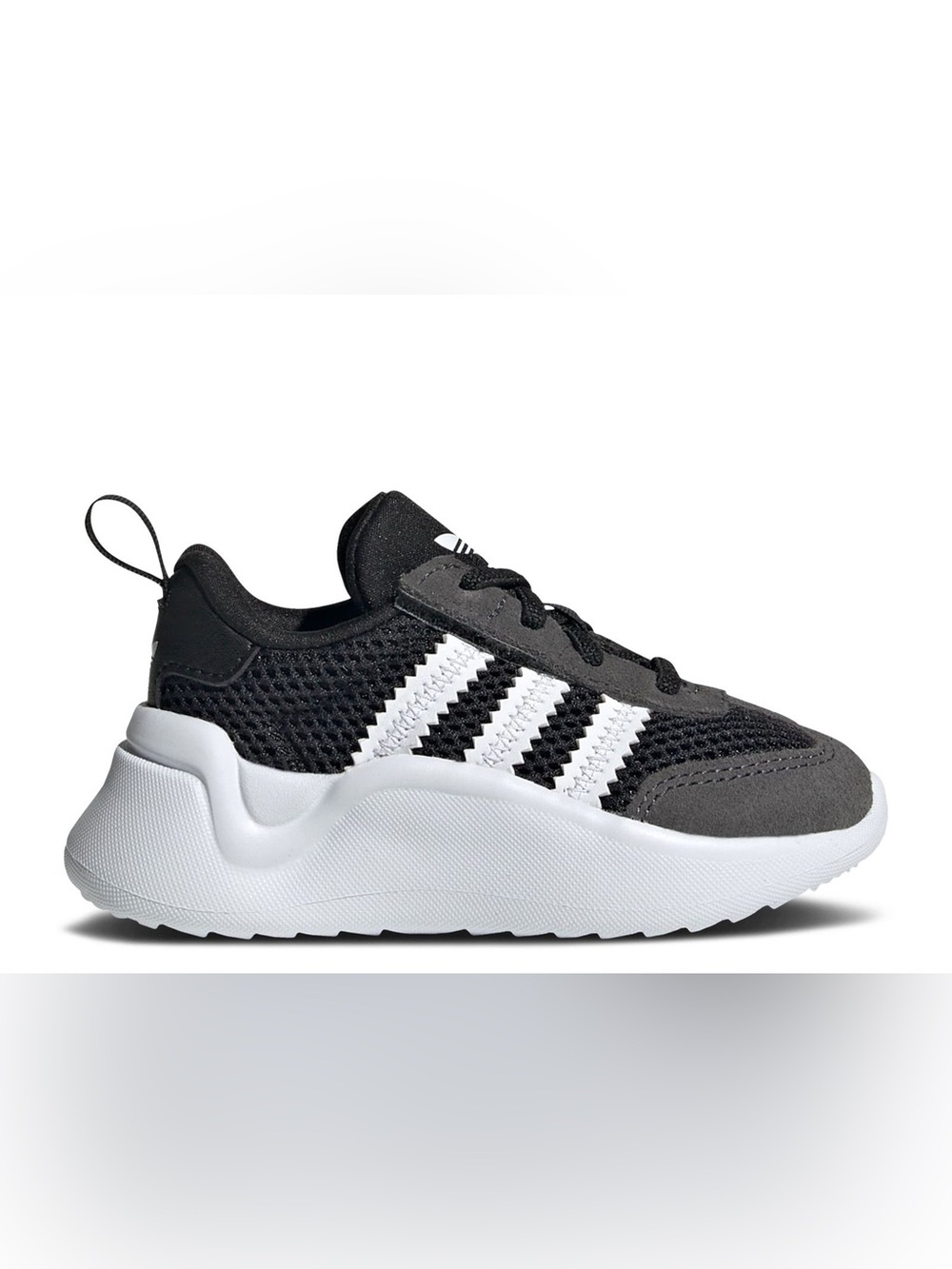 adidas Toddler Boy adiFOM 70s CF Black & White Mesh Trainer Sneakers | Size 6.5